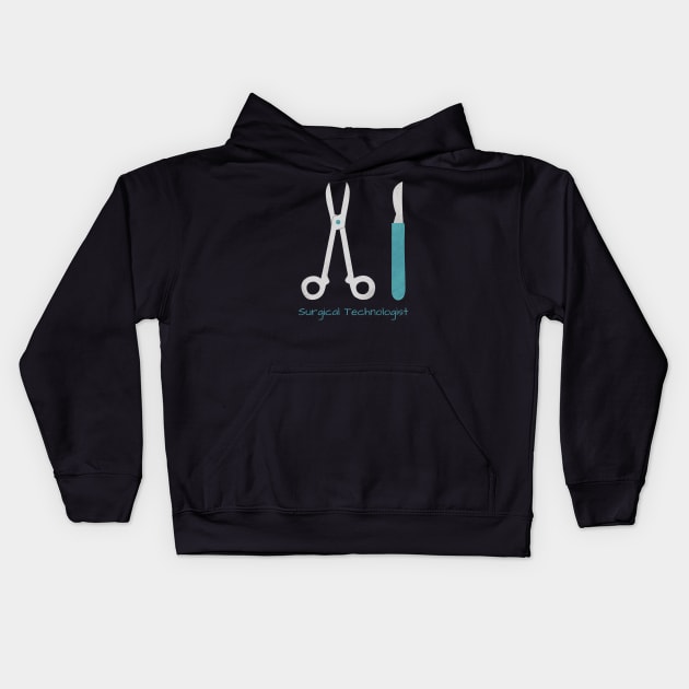 Surgical Technologist Kids Hoodie by HobbyAndArt